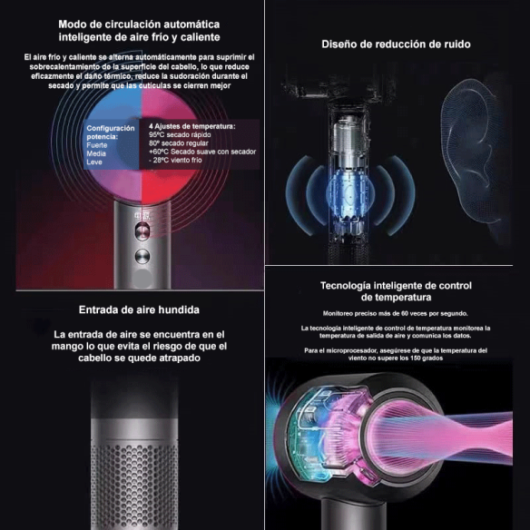 Secador de pelo 5 en 1