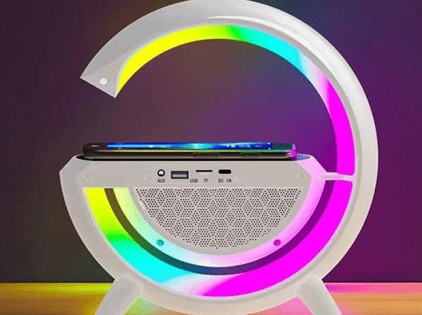Altavoz bluethooth con carga inalambrica