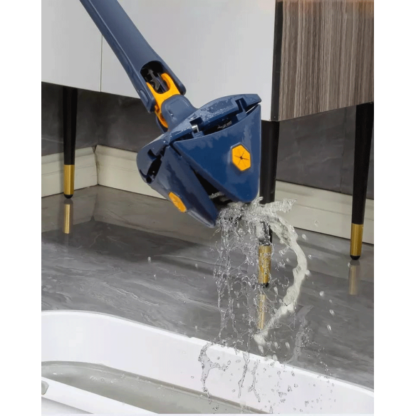 Fregona triangular extensible y autoescurríble