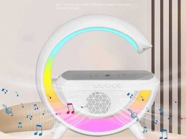 Altavoz bluethooth con carga inalambrica