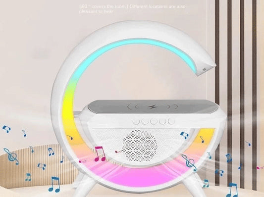 Altavoz bluethooth con carga inalambrica