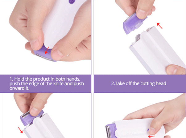 Depiladora corporal recargable indolora