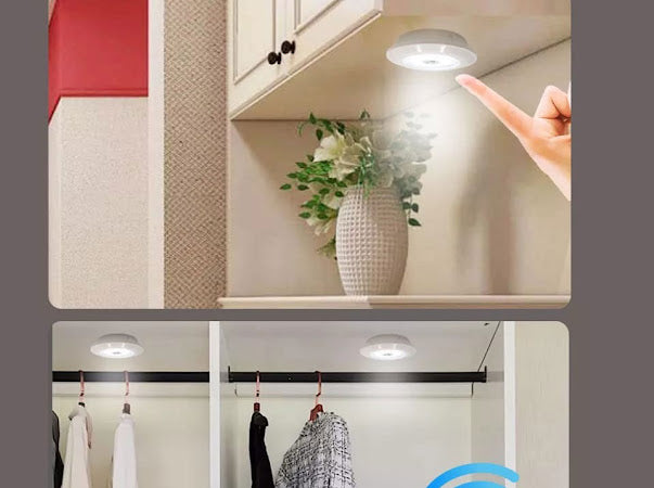 Set de 3 luces LED con mando a distancia