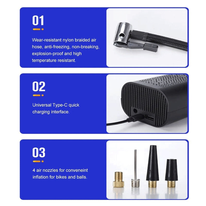 Bomba de Aire portátil e inalámbrica para Coche
