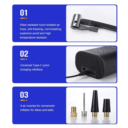 Bomba de Aire portátil e inalámbrica para Coche