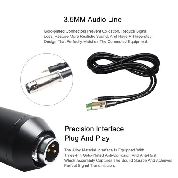 Micrófono completo con soporte