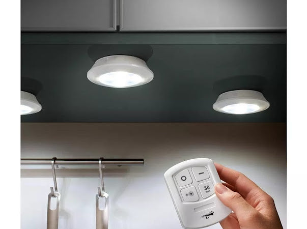 Set de 3 luces LED con mando a distancia