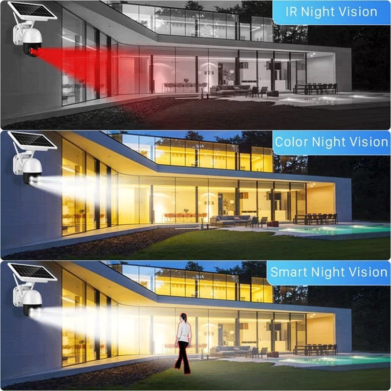 Cámara solar Wifi para exteriores