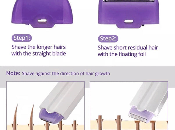 Depiladora corporal recargable indolora