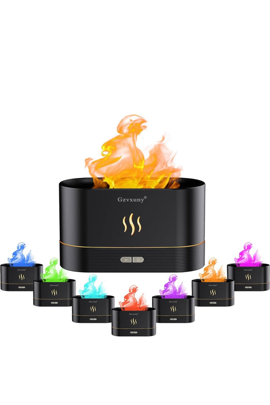 Difusor de aromas con aspecto de fuego 9 colores 180ml