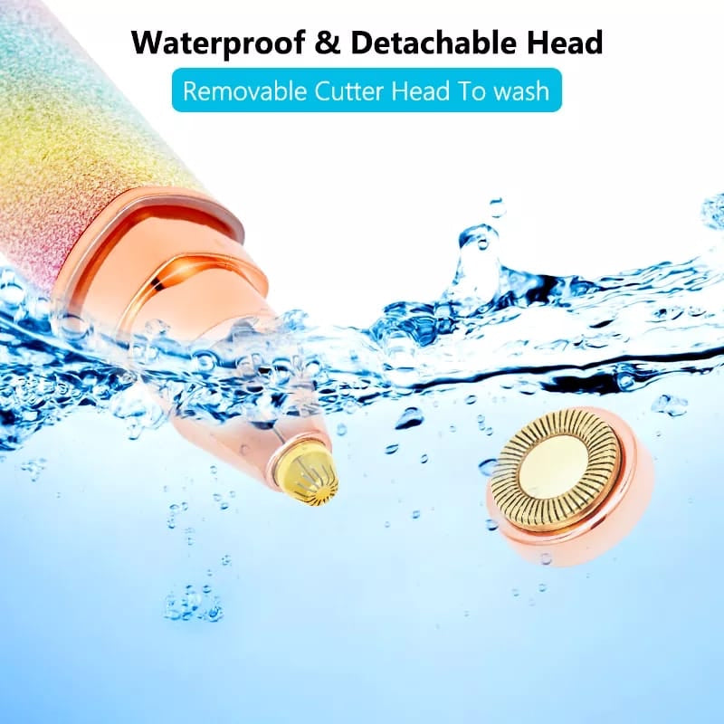 Depiladora de cejas con dos cabezales