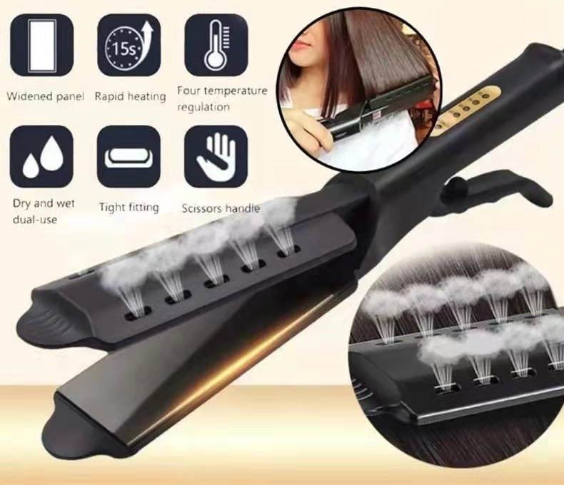 Plancha de pelo a vapor