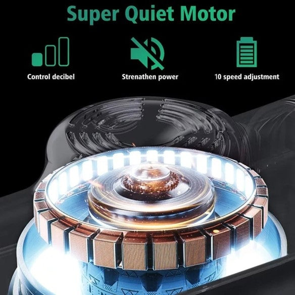 Pistola de masaje con pantalla digital